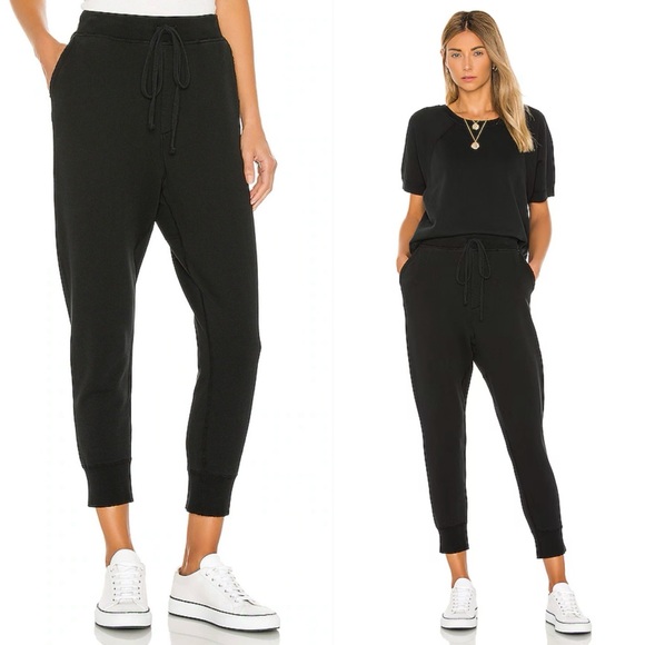 NILI LOTAN Nolan Sweatpant in Washed Black - Picture 1 of 13